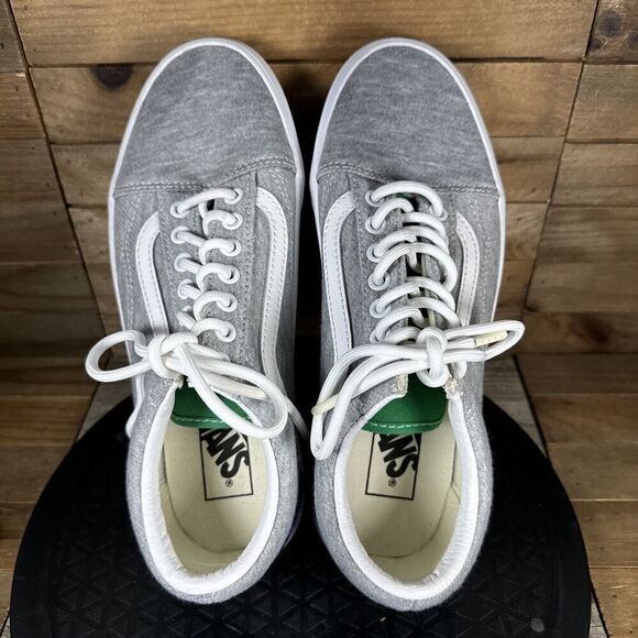 Vans Women’s 8.5 Old Skool Coastal Grey Green Blue Skate Lace Up Casual Shoes - Picture 5 of 10